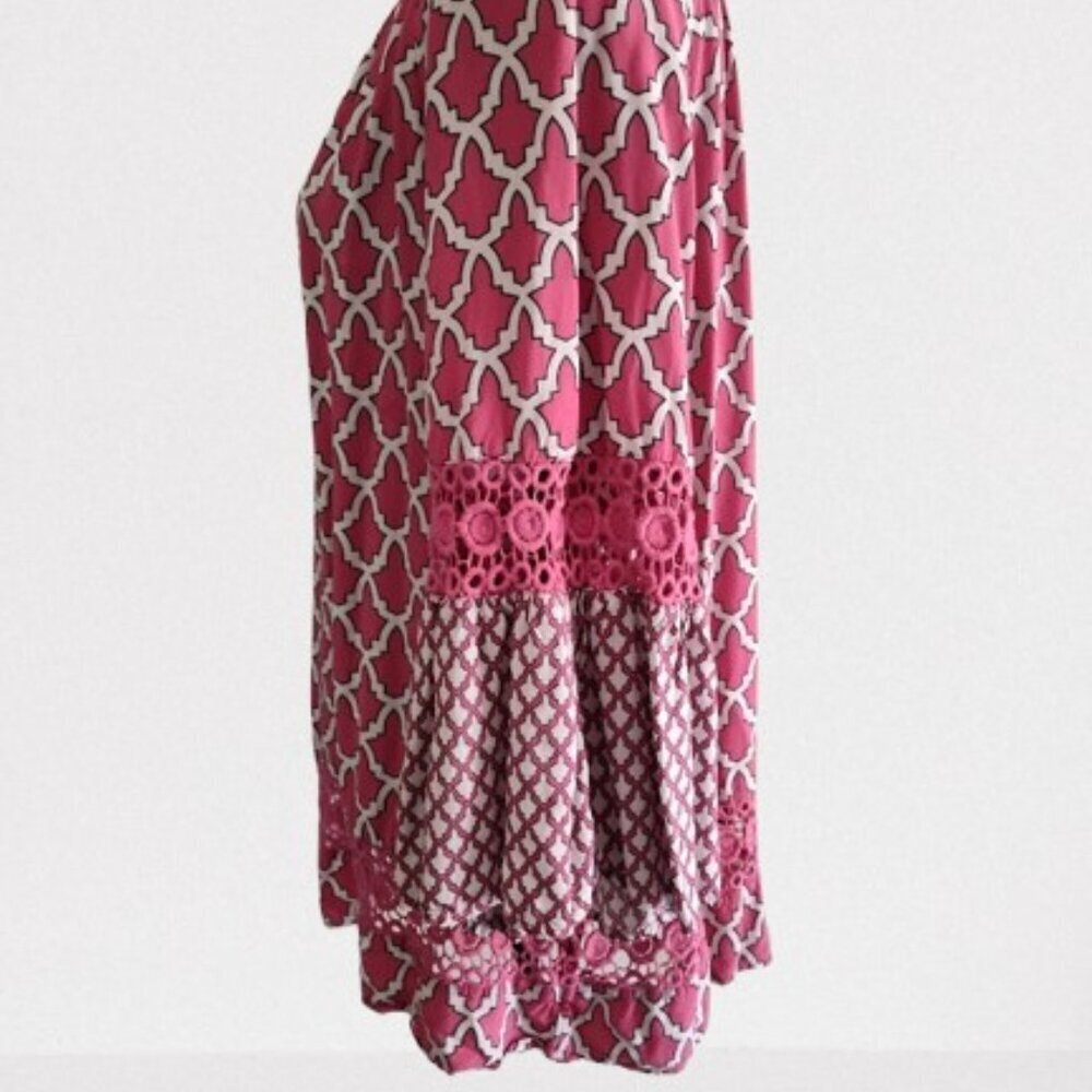 Crown & Ivy Curvy Women's Blouse Flare Sleeves Plus Size 2 X /// V Neck